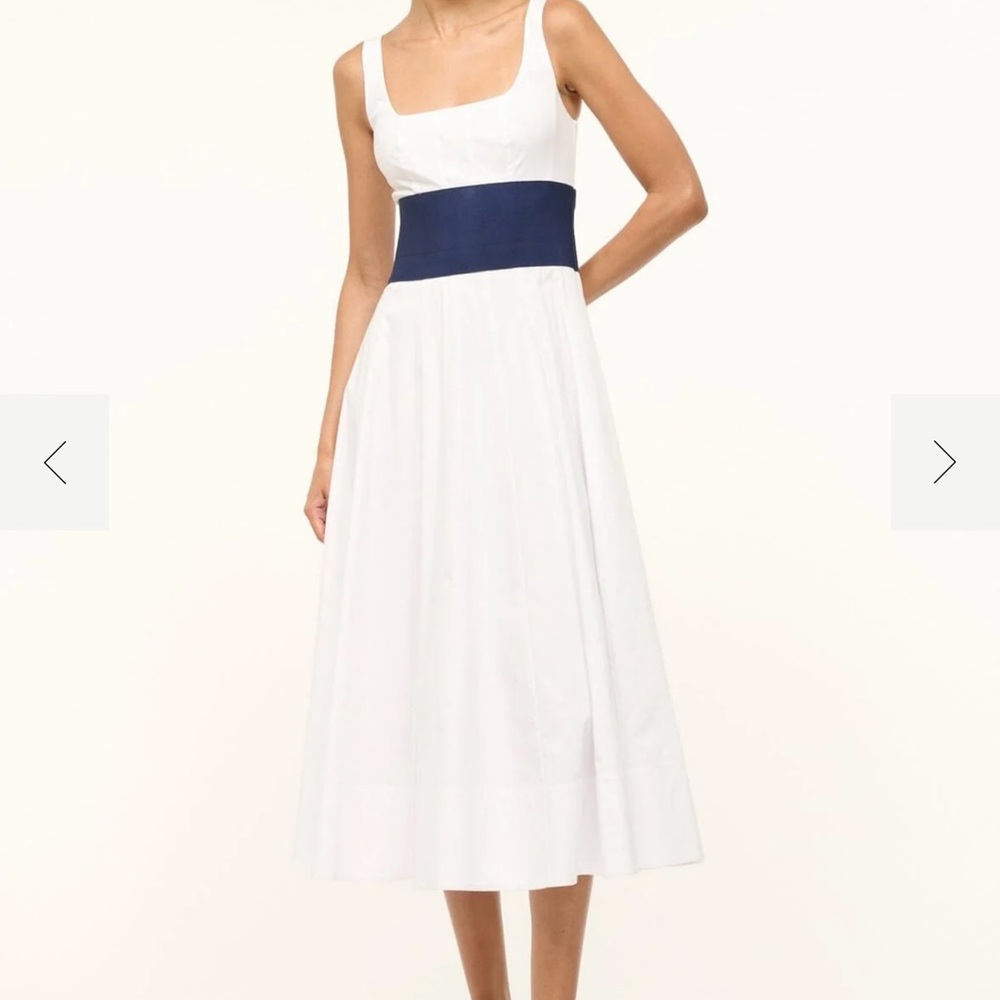 Staud White and Blue Women's Dress